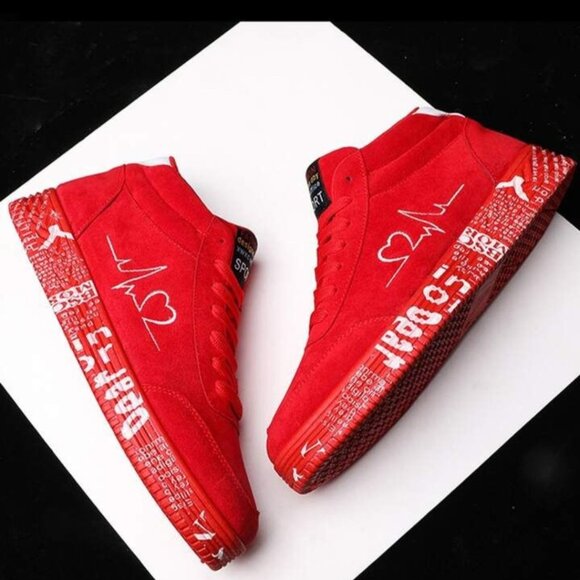 Shoes - NWOT | Graffiti Skate Shoes | Red | Size 6 US / 36 EUR